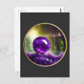 Die digitale Kunst der Amethyst Orb Postkarte (Vorne/Hinten)