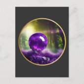Die digitale Kunst der Amethyst Orb Postkarte (Vorderseite)