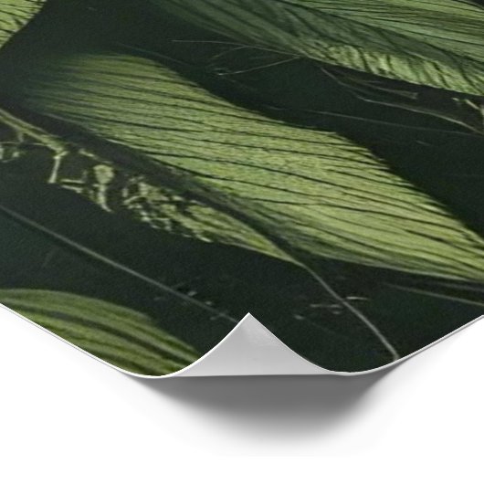 Die digitale Kunst des grünen Mannes Folklore Deit Poster (Ecke)