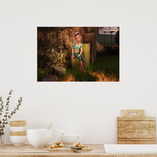 Die digitale Kunst von Daz Studio Poster (Küche)