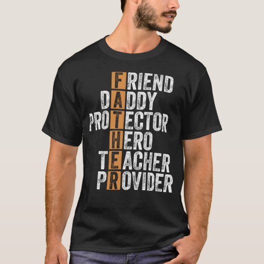 *Die digitale Printwerbung des Vaters T-Shirt (Vorderseite)