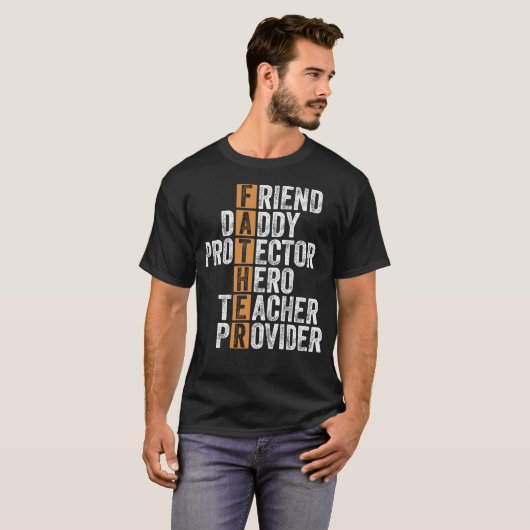 *Die digitale Printwerbung des Vaters T-Shirt (Vorne ganz)