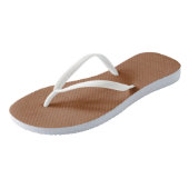 Die digitale Printwerbung von Light Brown Leather Badesandalen (Schrägansicht)