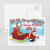 Die Dinge ändern sich hier Postkarte (Vorne/Hinten)