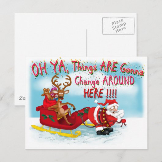 Die Dinge ändern sich hier Postkarte (Vorne/Hinten)