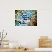 Die Dinge arbeiten immer für mich aus - glauben Si Poster (Küche)