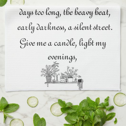 Die Dinge, die ich mag Geschirrtuch (Gefaltet)