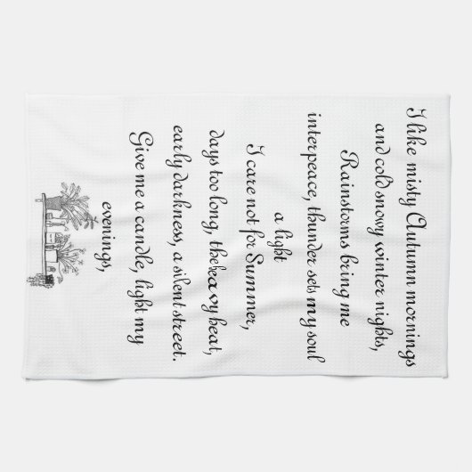 Die Dinge, die ich mag Geschirrtuch (Horizontal)