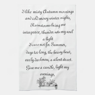 Die Dinge, die ich mag Geschirrtuch