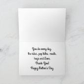 Die Dinge, die Sie tun Karte (Innenseite)