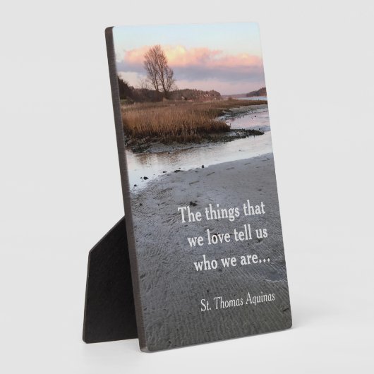 Die Dinge, die wir Liebe... St. Thomas Aquinas Fotoplatte (Seite)