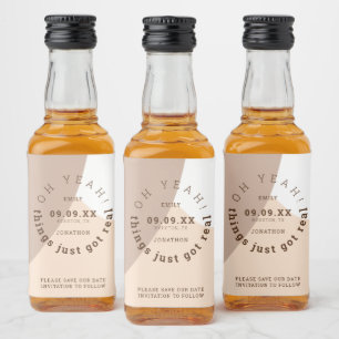 Die Dinge haben nur wirklich Spaß braune Creme spe Alkoholflaschenetikett