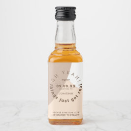 Die Dinge haben nur wirklich Spaß braune Creme spe Alkoholflaschenetikett