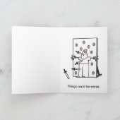 Die Dinge könnten schlimmer sein. Karte (Innenseite)