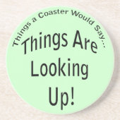 Die Dinge schauen nach dem hellen Untersetzer (Vorne)