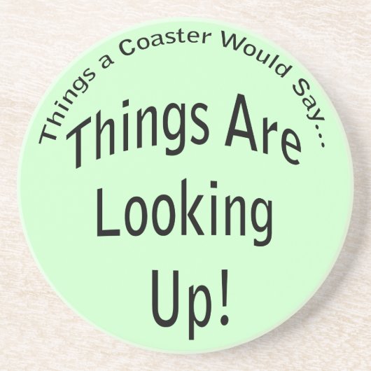 Die Dinge schauen nach dem hellen Untersetzer (Vorne)