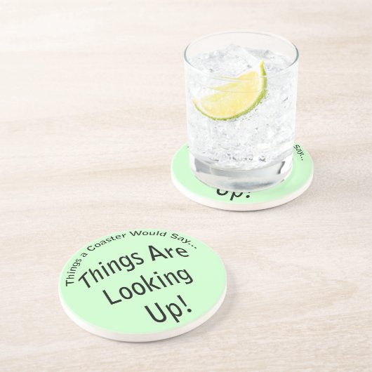 Die Dinge schauen nach dem hellen Untersetzer (Seite)