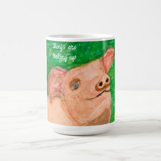 Die Dinge sehen gut aus Kaffeetasse (Mittel)