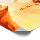 "Die Dinge sehen nach oben" Poster (Ecke)