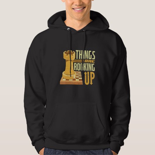 Die Dinge sind dabei, Schachbrettfahrer-Aufzug-Che Hoodie (Vorderseite)