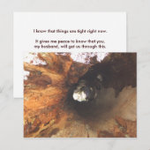 Die Dinge sind eng Postkarte (Vorne/Hinten)