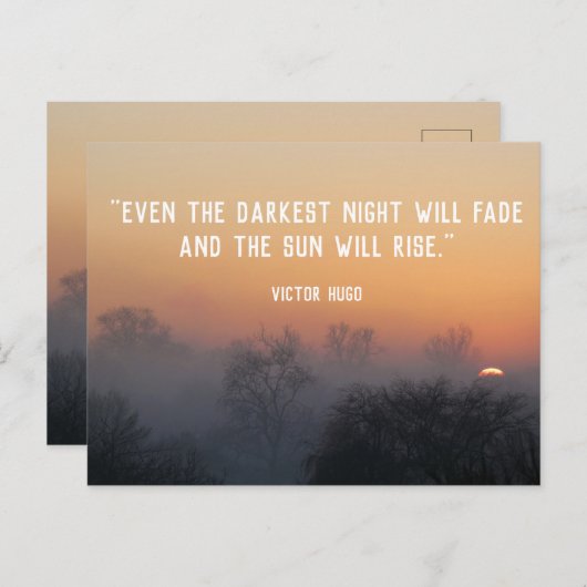 Die Dinge werden besser anpassbarer Text - Sonnena Postkarte (Vorne/Hinten)