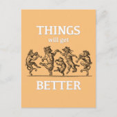 Die Dinge werden besser... Pandemie Postkarte (Vorderseite)
