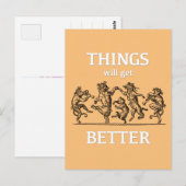 Die Dinge werden besser… Pandemische Postkarte (Vorne/Hinten)