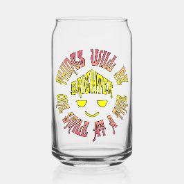 Die Dinge werden ein Lächeln um die Zeit heller se Dosenglas