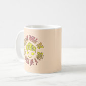 Die Dinge werden ein Lächeln um die Zeit heller se Kaffeetasse (Vorderseite Links)