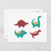 Die Dinosaurier Postkarte (Vorne/Hinten)