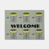 Die Disc-Golf-Willkommens-Türmatte Fußmatte (Vorderseite)