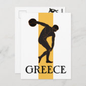 Die Discobolus in Griechenland Postkarte (Vorne/Hinten)