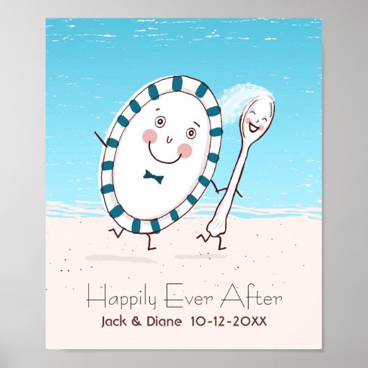 Die Diskothek verläuft mit der Hochzeit am Spoon B Poster (Vorne)