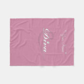 Die Diva des Mädchens "im Training" Fleecedecke (Vorderseite (Horizontal))