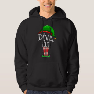 Die Diva Elf Familie passt Weihnachtsgeschenke Mam Hoodie