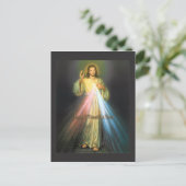 DIE DIVINE MERCY VON EKLEKTIX DEVOTIONAL BILD. POSTKARTE (Stehend Vorderseite)