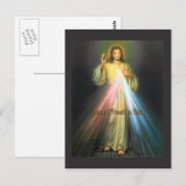 DIE DIVINE MERCY VON EKLEKTIX DEVOTIONAL BILD. POSTKARTE (Vorne/Hinten)