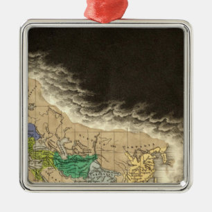 Die Division des Römischen Reiches 395 n. Chr. Silbernes Ornament