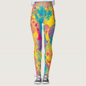 Die DJ-Gemusterten Leggings der Frauen (Vorderseite)