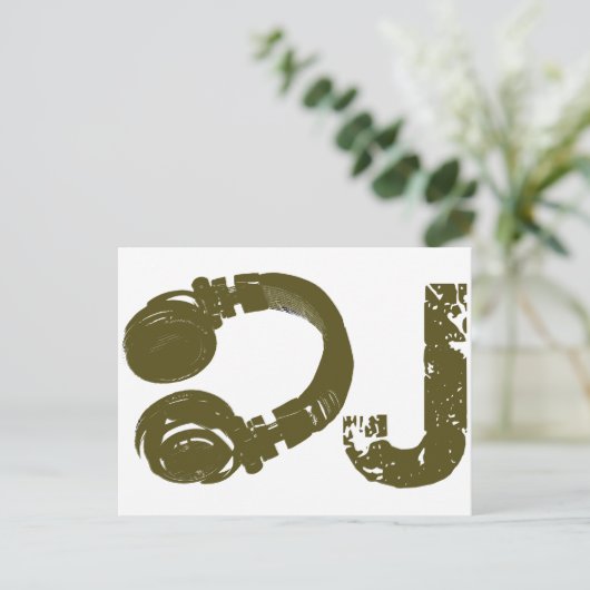 Die DJ-Liste Postkarte (Stehend Vorderseite)
