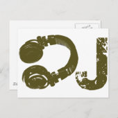 Die DJ-Liste Postkarte (Vorne/Hinten)