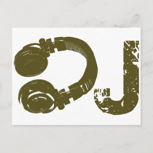 Die DJ-Liste Postkarte