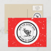 DIE DODO-BIRD gerettet Postkarte (Vorne/Hinten)