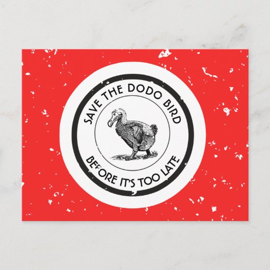 DIE DODO-BIRD gerettet Postkarte (Vorderseite)