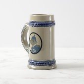 Die Dogge als Bismarck Bierkrug Bierglas (Vorderseite Links)