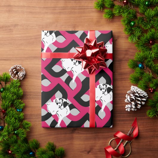Die Dogge Great Dane Geschenkpapier (Feiertagsgeschenk)