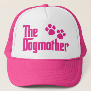 Die Dogmother rosa und weiße lustige Aufschrift Truckerkappe