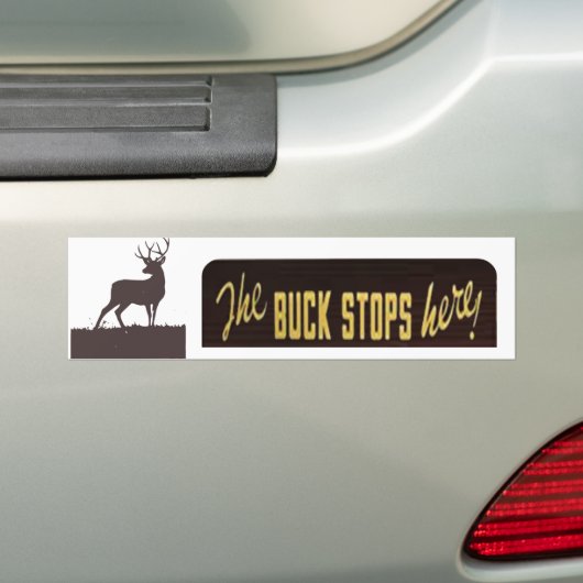 Die Dollar-Halt hier mit Hirsch Autoaufkleber (Auf Auto)