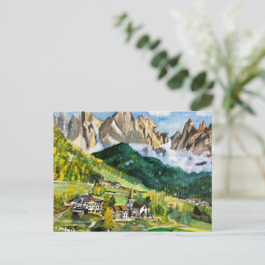 Die Dolomiten, die Postkarte (Stehend Vorderseite)